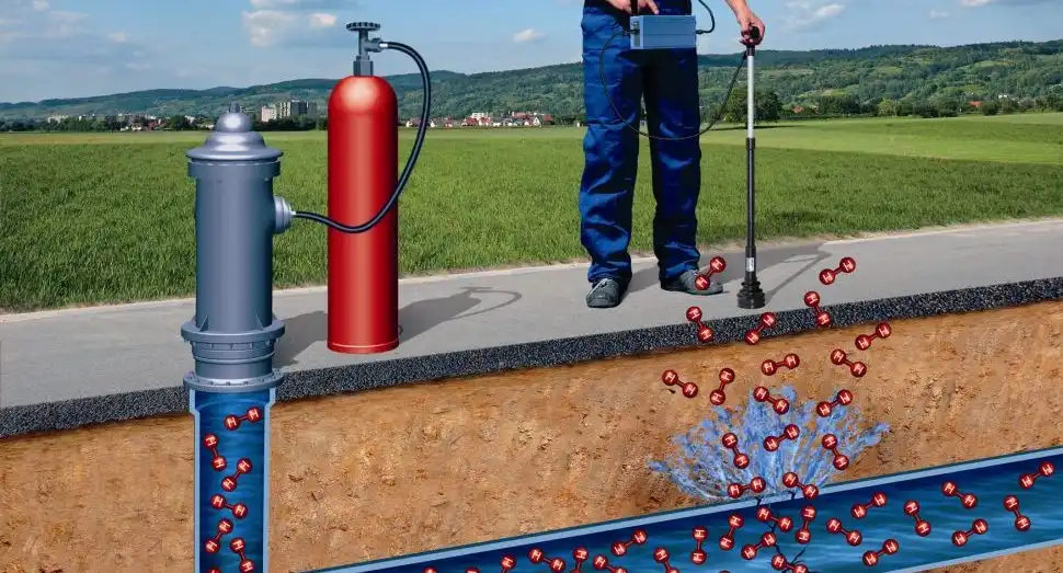Ricerca perdita acqua a Roma con gas tracciante