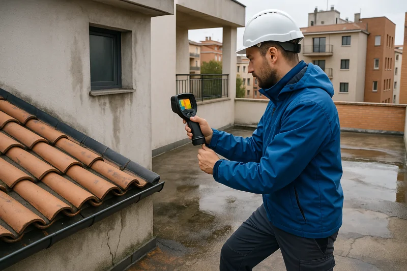 Ricerca infiltrazioni acqua su tetti, terrazzi e balconi a Roma